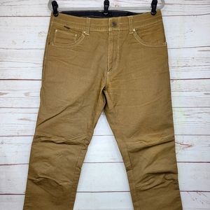Kuhl Mens Sz 33x32 Free Rydr Pants Vintage Patina Dye Tan Khaki Hiking Nwot